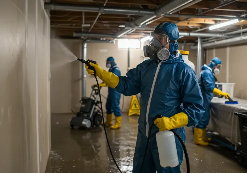 Basement Sanitization and Antimicrobial Treatment process in Maryville, MO